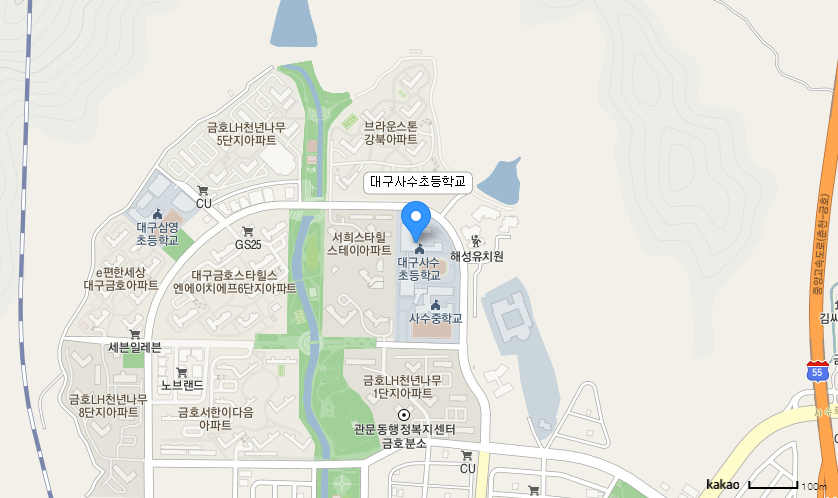 학교 찾아오시는 길 지도